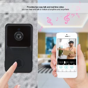 Smart Wireless WiFi Ring Doorbell Intercom Video Phone Camera Door Bell w/ Chime
