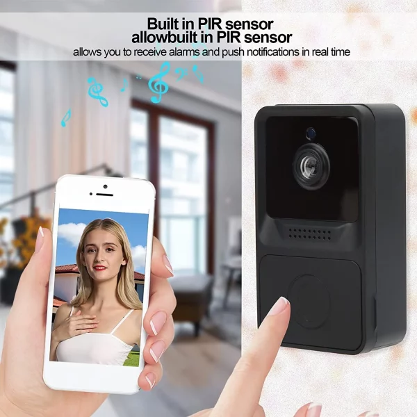 Smart Wireless WiFi Ring Doorbell Intercom Video Phone Camera Door Bell w/ Chime - Image 3