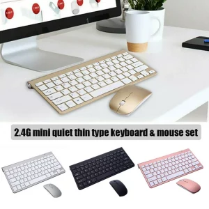 2.4G Mini Keyboard & Mouse Set Wireless For Mac Apple PC Computer Phone