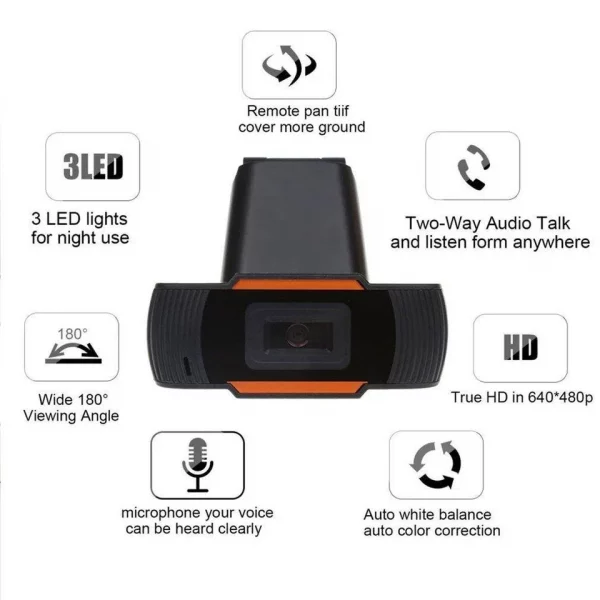 Webcam 1080P HD Web Camera with Microphone - Image 3