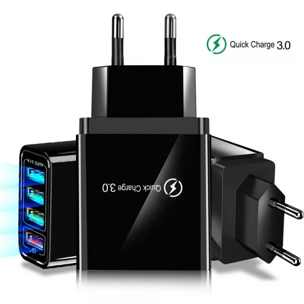 QC3.0 Fast Quick Charge 4 USB Ports Hub Wall Charger Power Adapter - Image 5