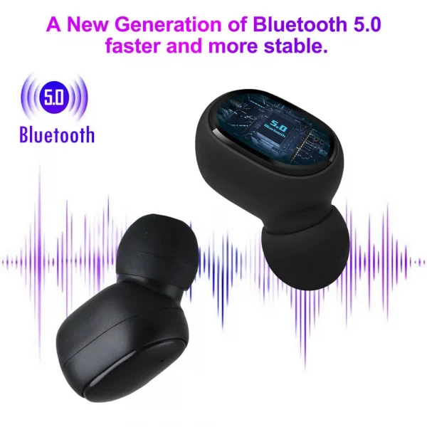 Mini New E6S TWS Stereo Airdots Headset Bluetooth 5.0 Earphone Headphone Earbuds - Image 2