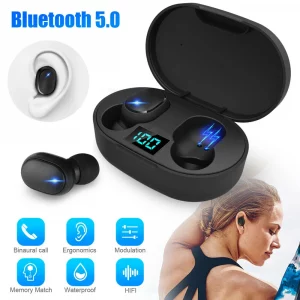 Mini New E6S TWS Stereo Airdots Headset Bluetooth 5.0 Earphone Headphone Earbuds